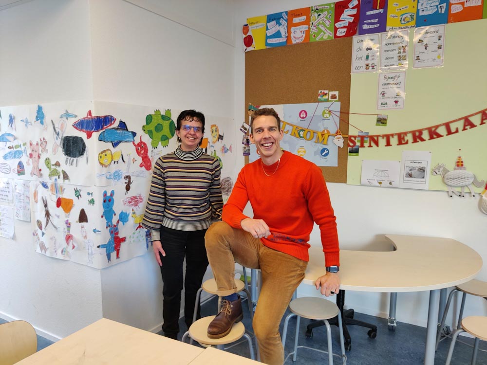 Steven en Magda over Wereldburgerschap op basisschool de Meerpaal in Den Haag Duindorp. Over hun leerlingen, de ouders en de leraren.